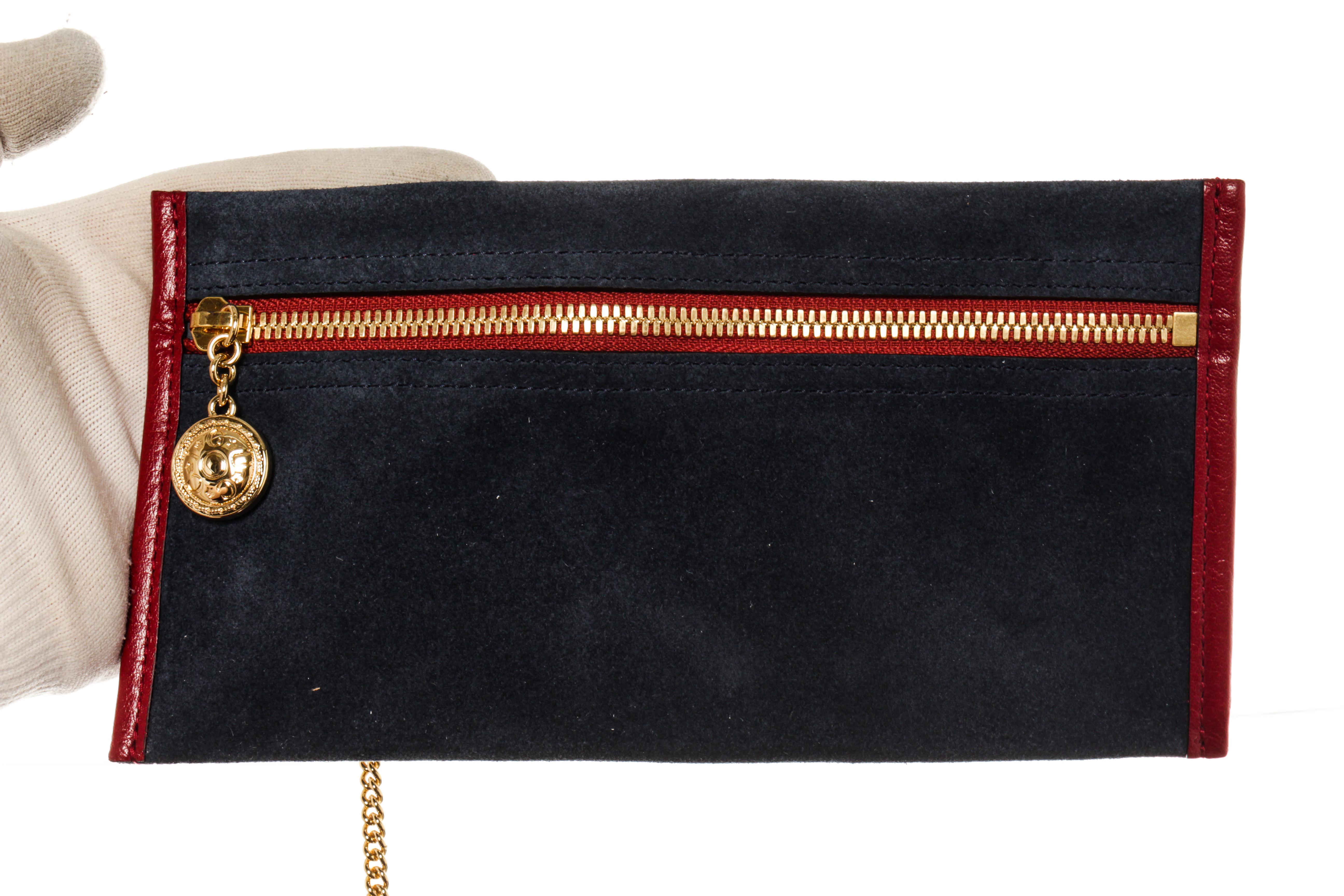 Gucci Blue Suede Rajah Large Tote 2