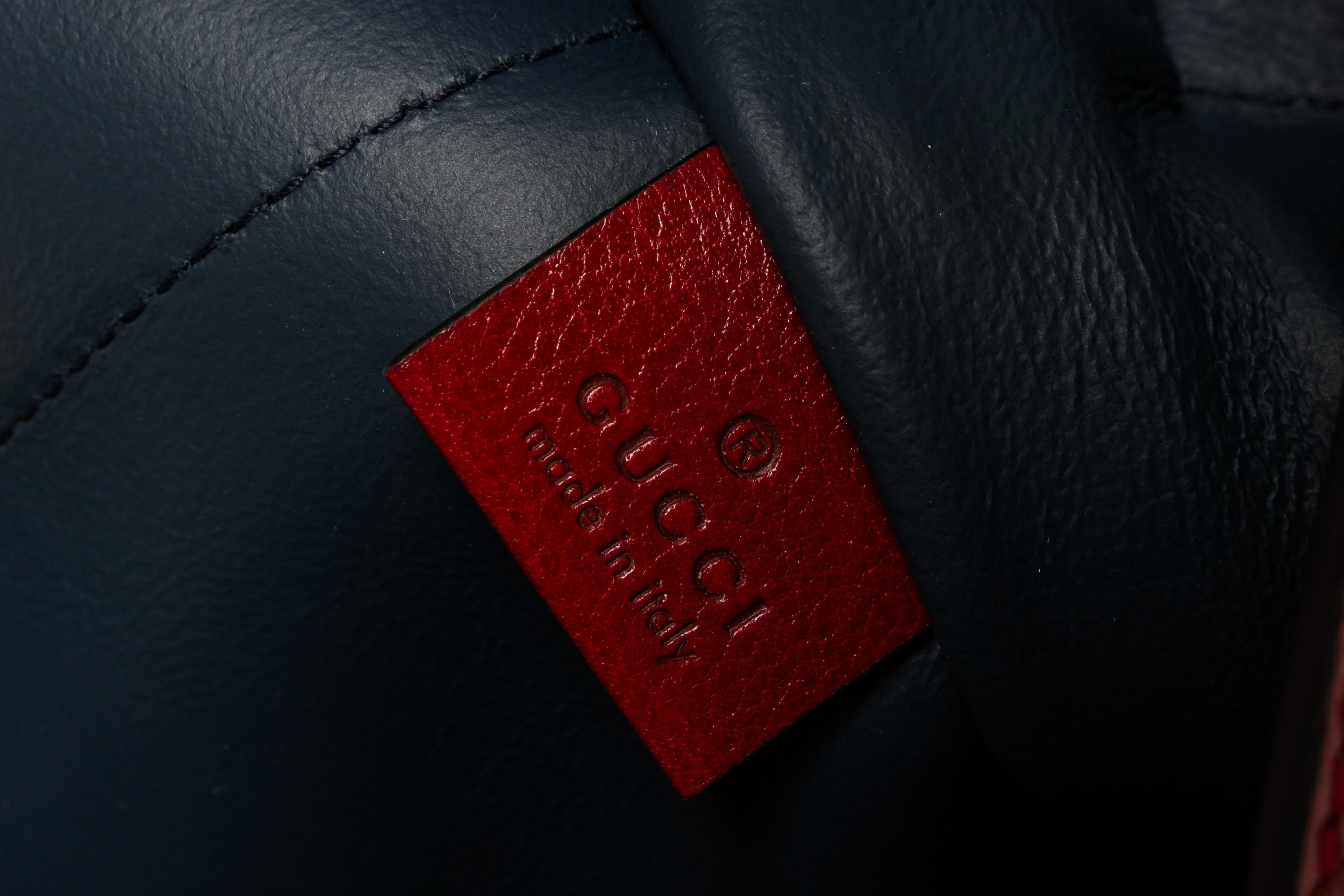 Gucci Blue Suede Rajah Large Tote 3