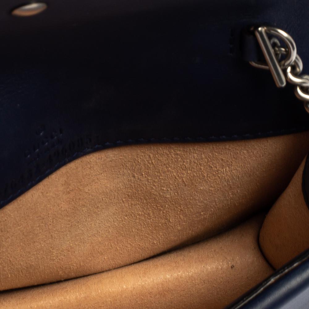Gucci Blue Velvet and Leather Super Mini Dionysus Crossbody Bag 4