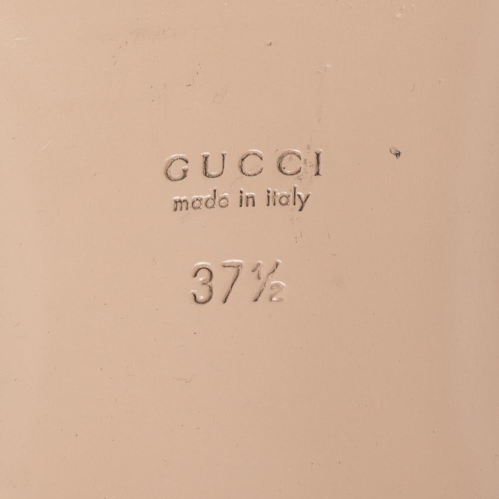 Gucci Blue Velvet Crystal G Slide Sandals Size 37.5 In Good Condition In Dubai, Al Qouz 2