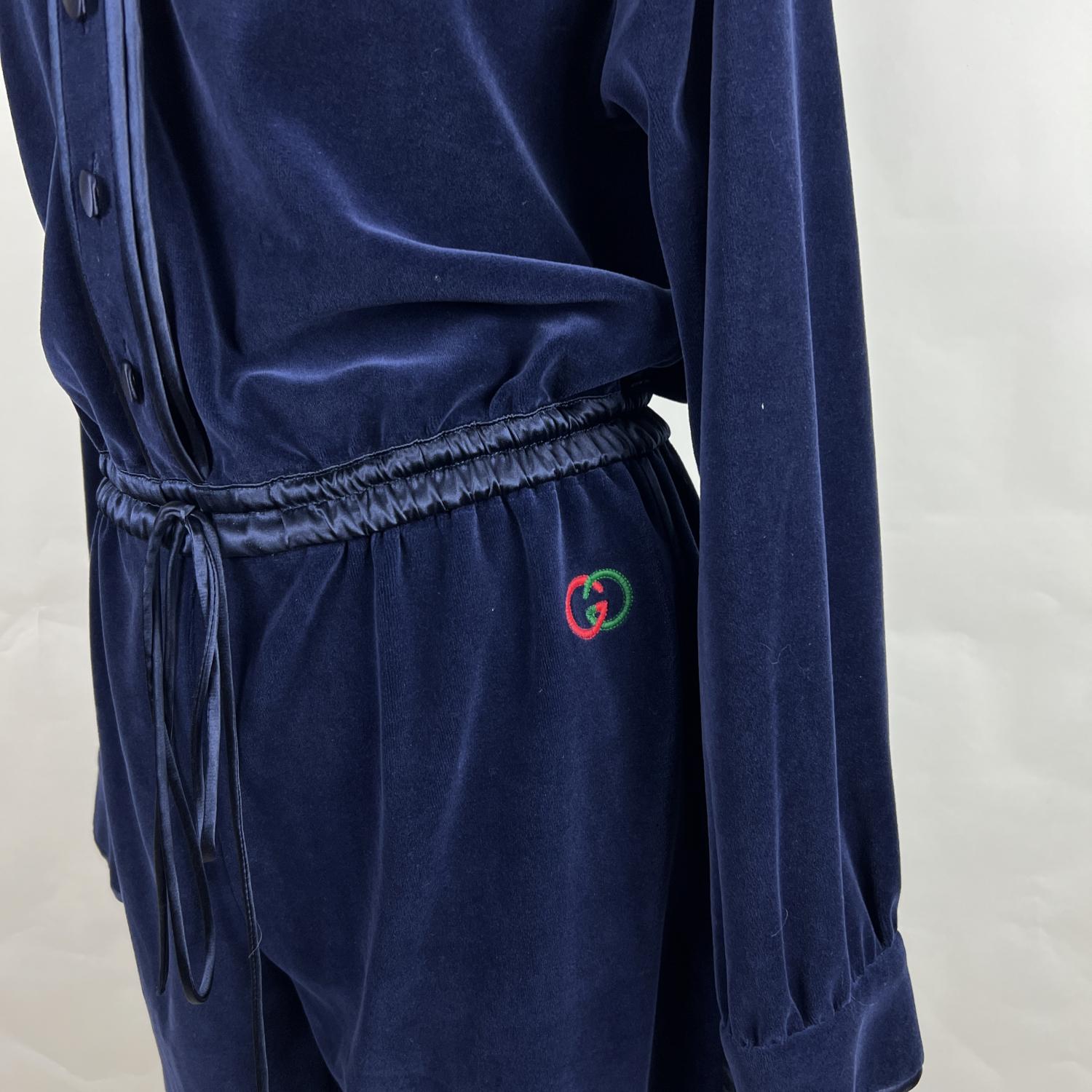 blue gucci jumpsuit