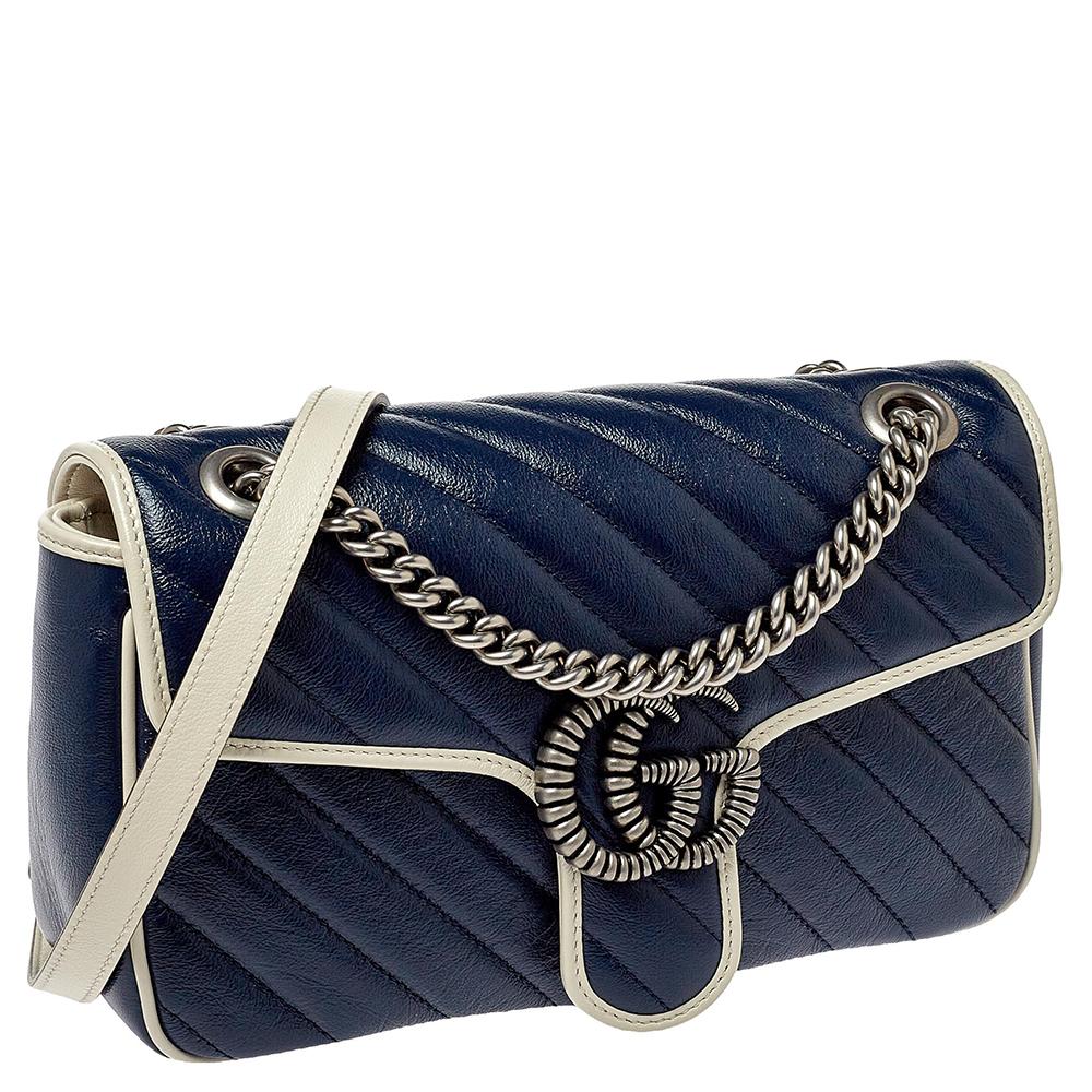 blue and white gucci bag