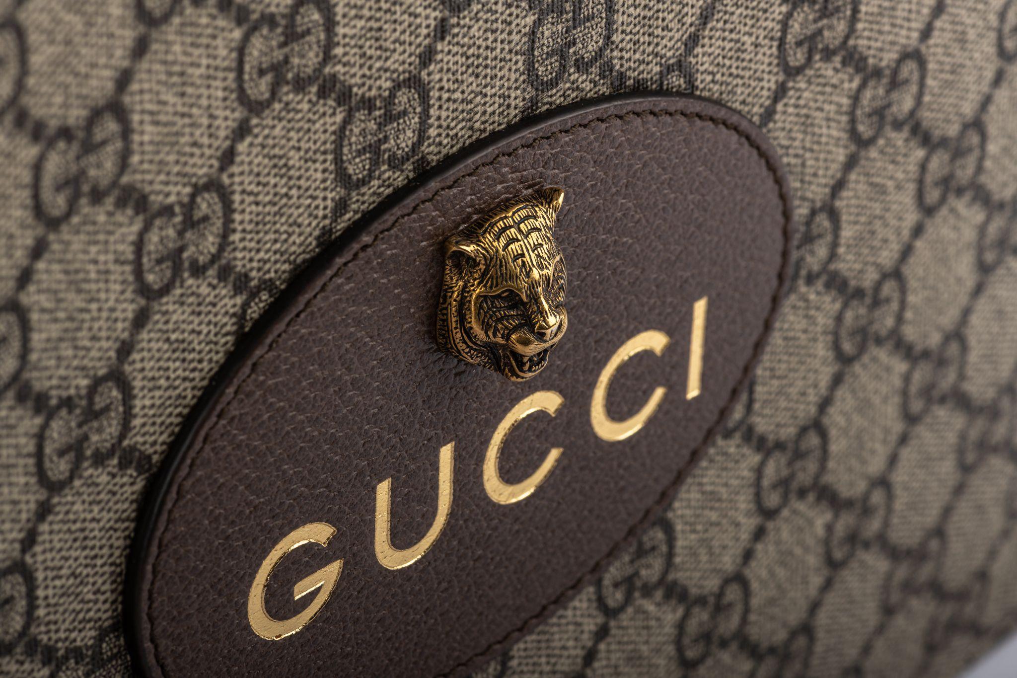 Gucci BNIB Pochette monogrammée avec tigre 3