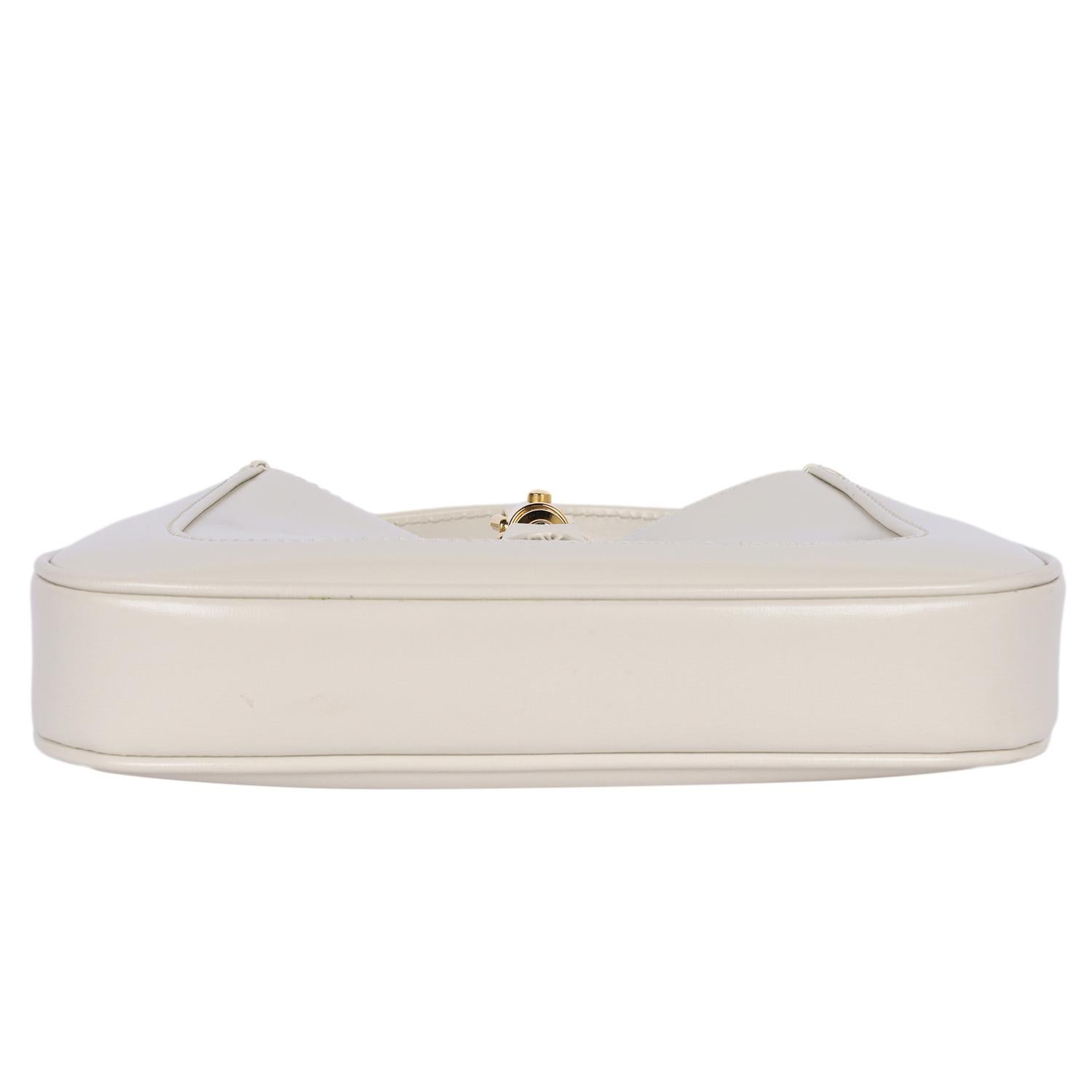 Gucci Abordado Dyana Lux Piel de Becerro Mini Jackie 1961 Hobo Blanco Místico 7