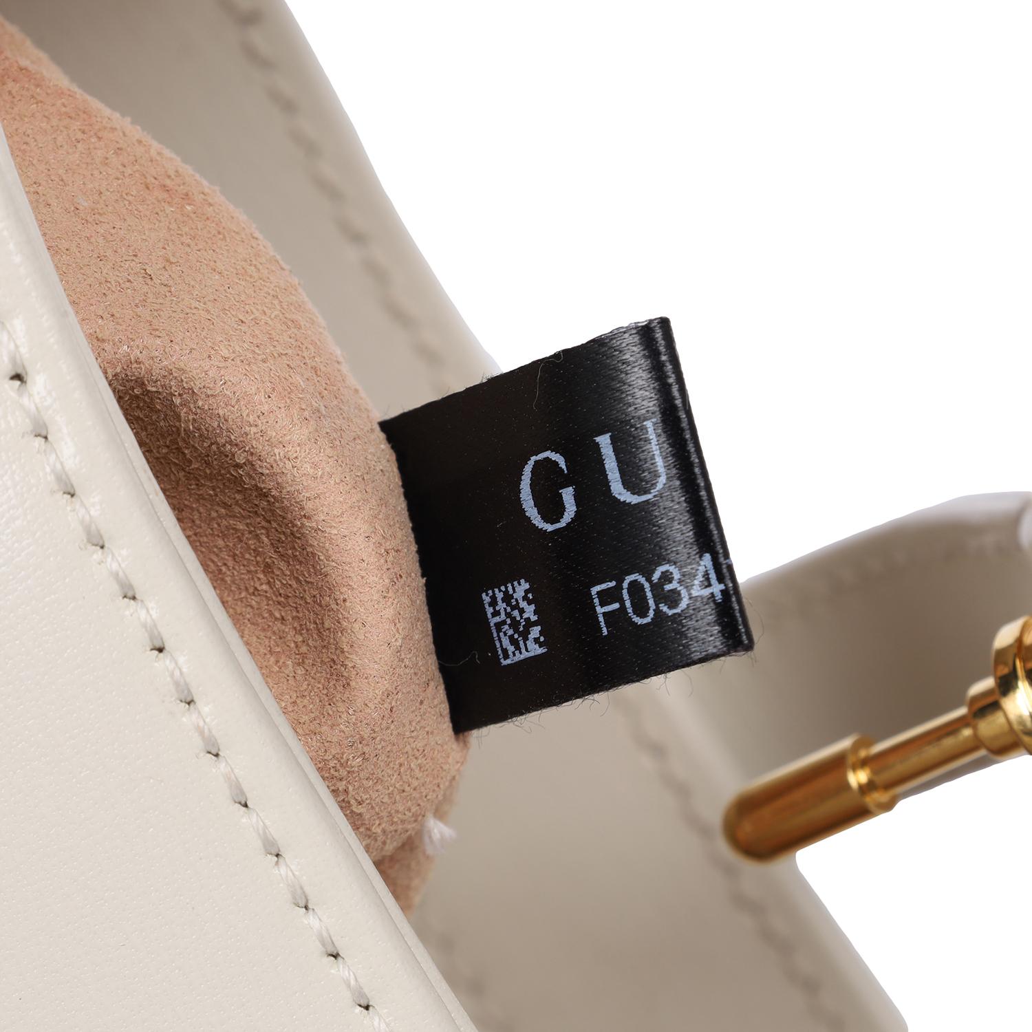 Gucci Abordado Dyana Lux Piel de Becerro Mini Jackie 1961 Hobo Blanco Místico 9