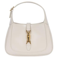 Gucci Abordado Dyana Lux Piel de Becerro Mini Jackie 1961 Hobo Blanco Místico