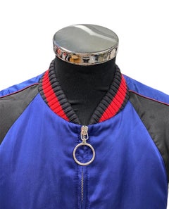 Gucci Bomber Jacket Blue Skull