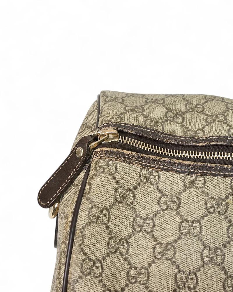 Gucci Borsone 45 Bandouliere GG Supreme Marrone im Angebot 6
