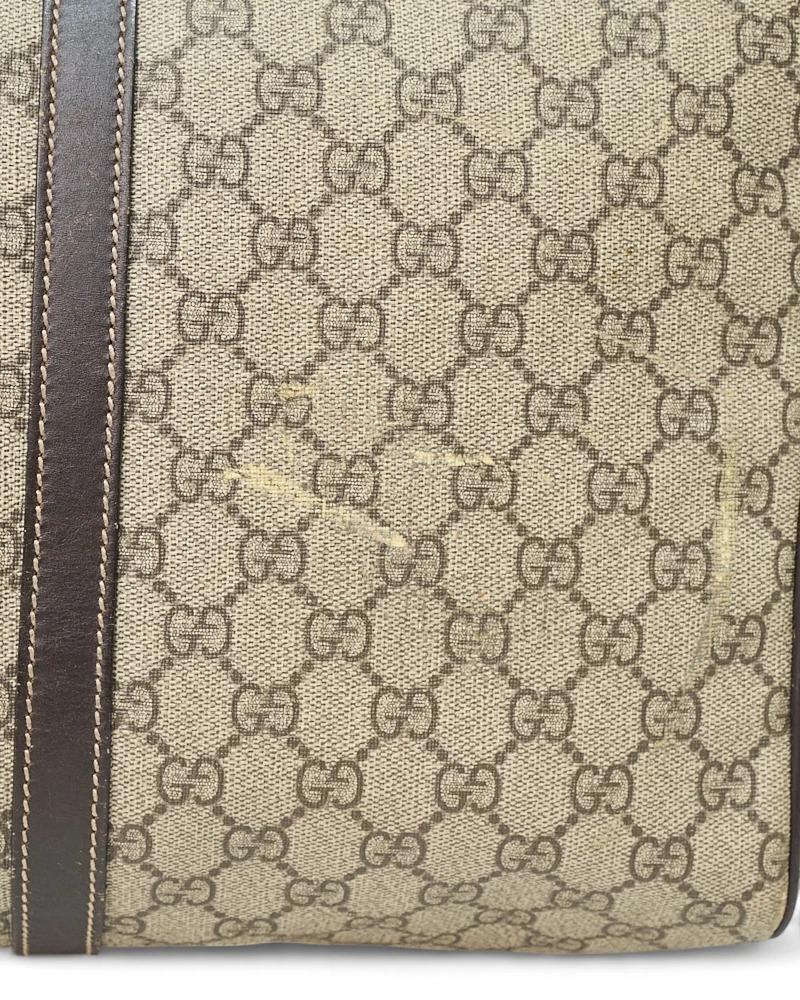 Gucci Borsone 45 Bandouliere GG Supreme Marrone im Angebot 8