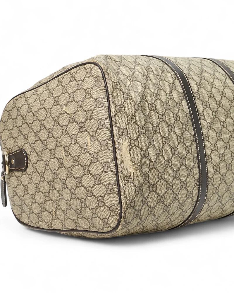 Gucci Borsone 45 Bandouliere GG Supreme Marrone im Angebot 10