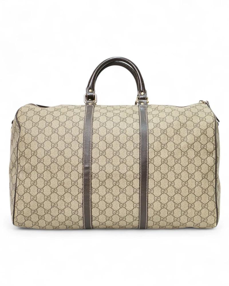 Gucci Borsone 45 Bandouliere GG Supreme Marrone im Zustand „Gut“ im Angebot in Torre Del Greco, IT