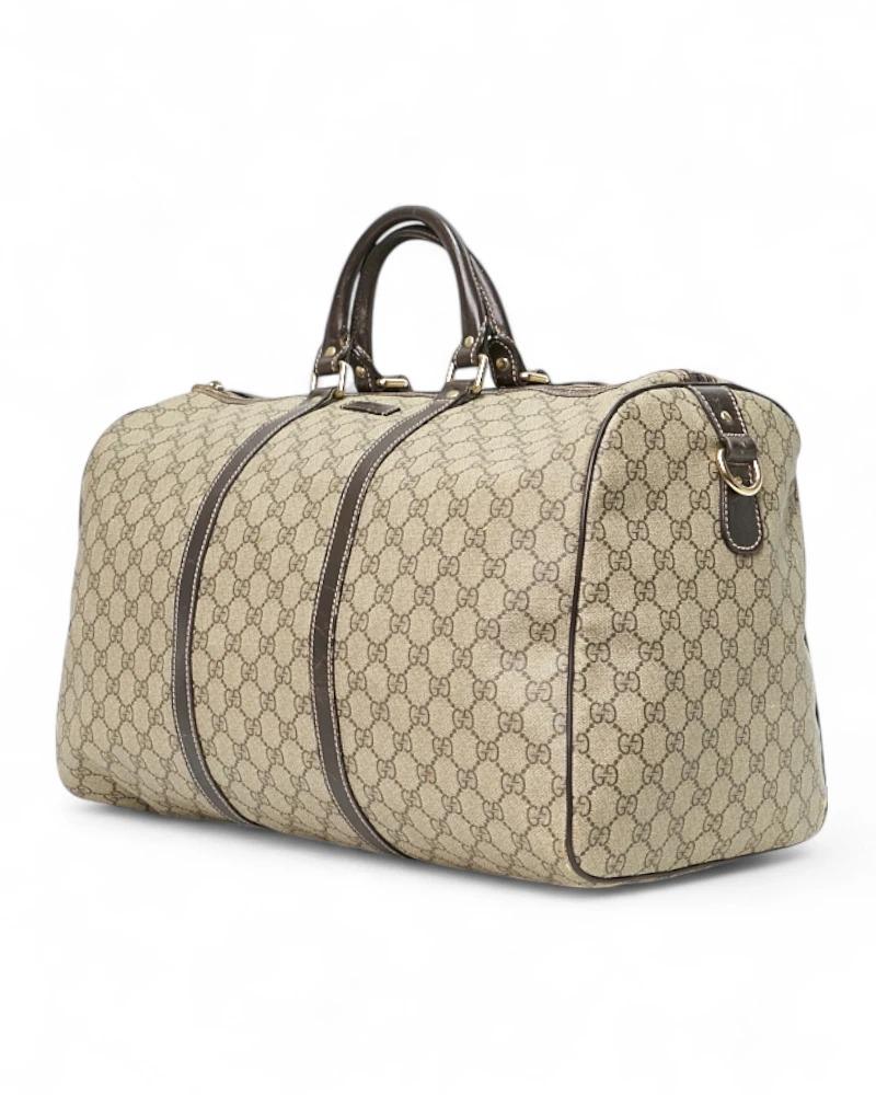 Gucci Borsone 45 Bandouliere GG Supreme Marrone Damen im Angebot