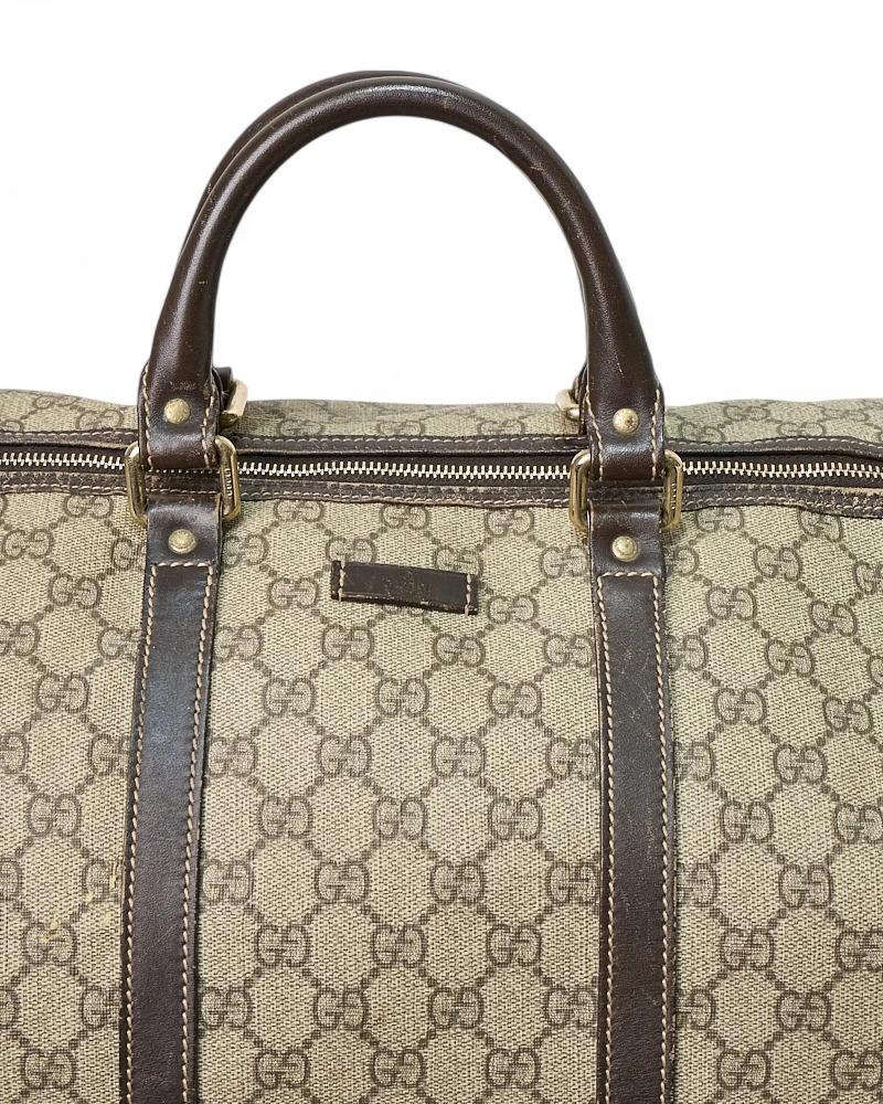 Gucci Borsone 45 Bandouliere GG Supreme Marrone im Angebot 4