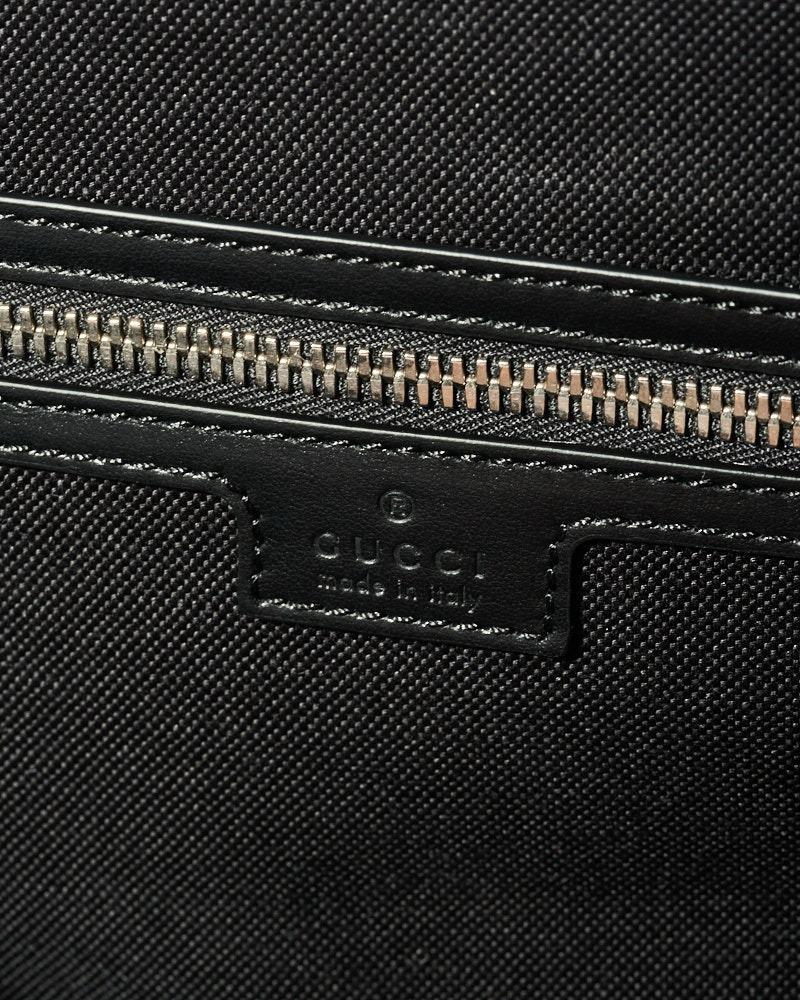 Gucci Medium GG Supreme Duffle Bag Schwarz im Angebot 11