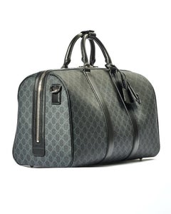 Gucci Medium GG Supreme Duffle Bag Black