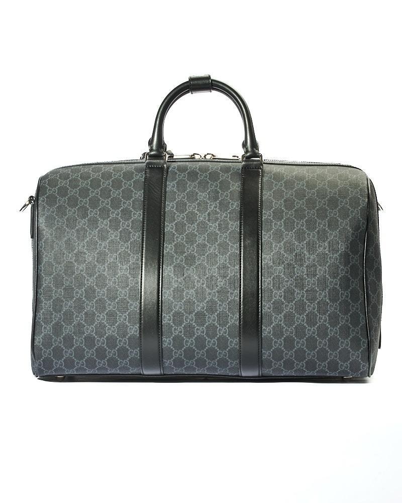Gucci Medium GG Supreme Duffle Bag Schwarz im Zustand „Neu“ im Angebot in Torre Del Greco, IT