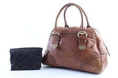 Gucci Boston Dome Signoria 29gr0426 Brown Guccissima Leather Satchel