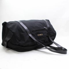 Gucci Boston Duffle 867439 Black Nylon Weekend/Travel Bag