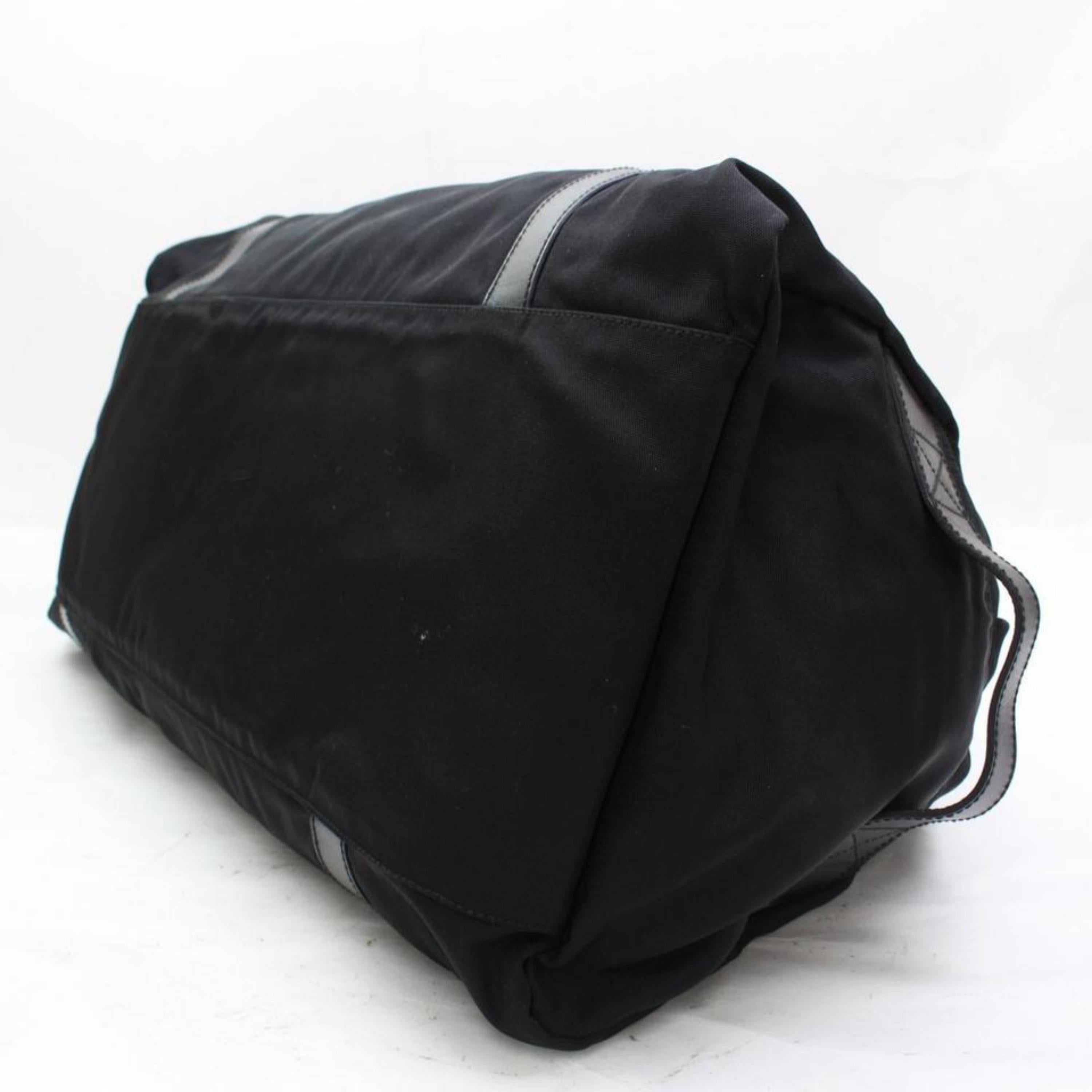 Gucci Boston Duffle 867439 Black Nylon Weekend/Travel Bag For Sale 2