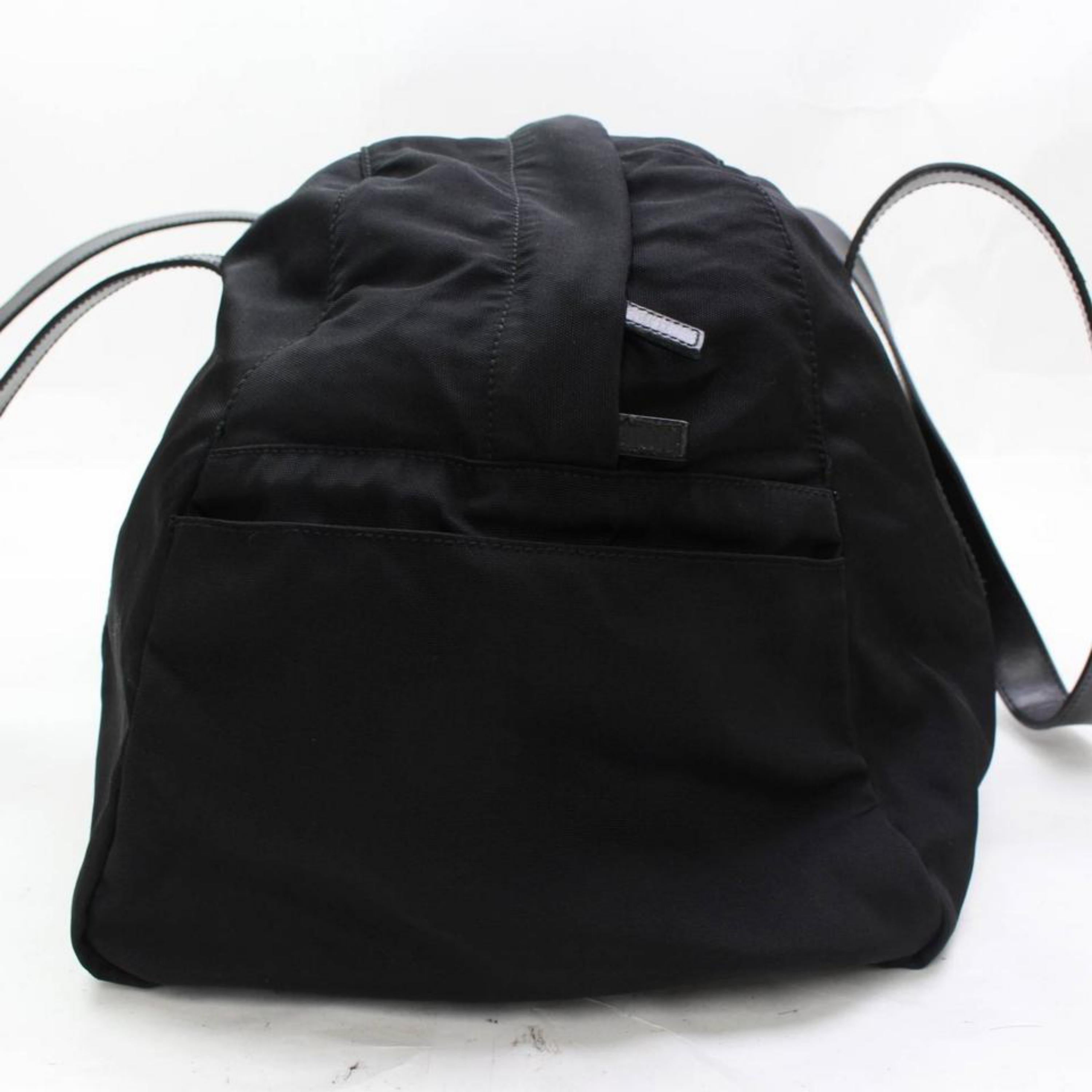 Gucci Boston Duffle 867439 Black Nylon Weekend/Travel Bag For Sale 3