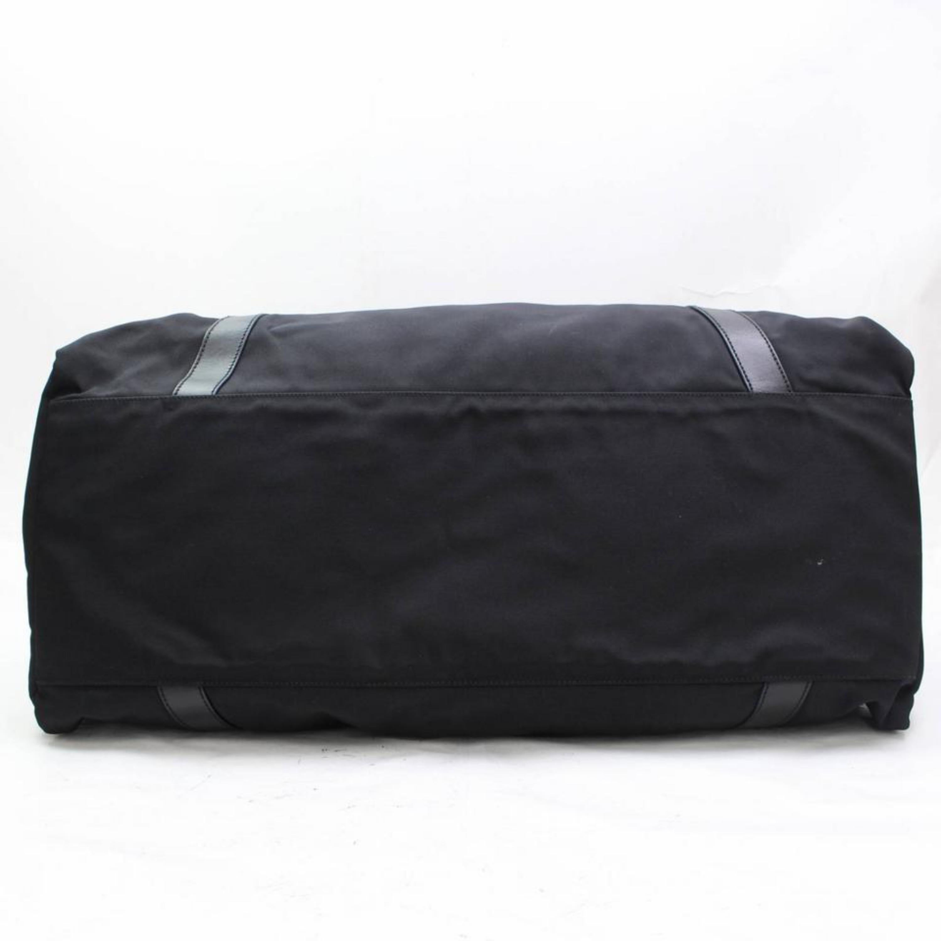 Gucci Boston Duffle 867439 Black Nylon Weekend/Travel Bag For Sale 4