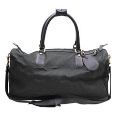 Gucci Boston Gg Monogram Duffle with Strap 869649 Black Canvas Weekend/Travel Ba