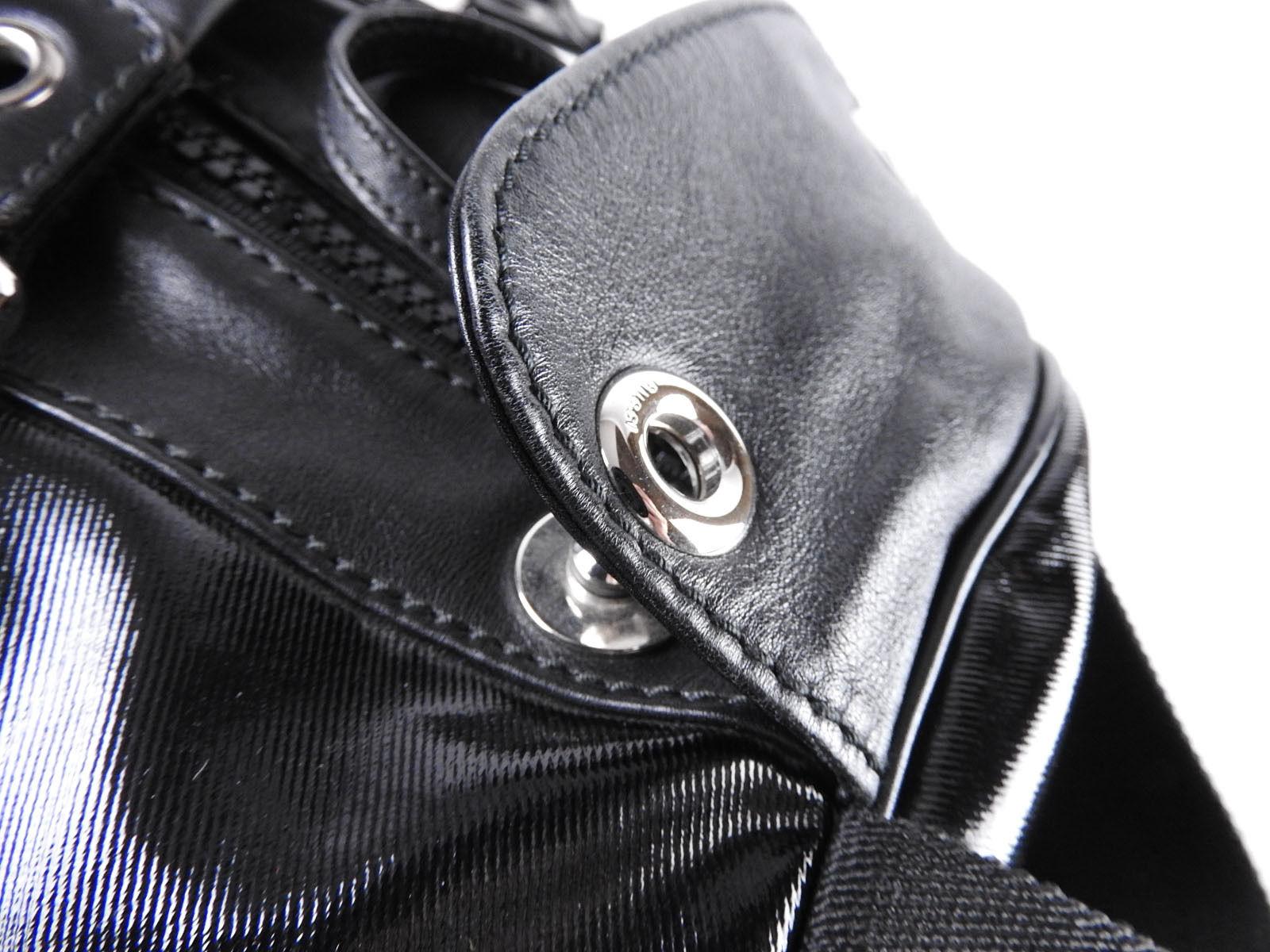Gucci Boston Line Pvc Leather Black Tote For Sale 2