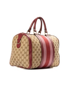 Gucci Boston Medium Web GG Supreme Pink