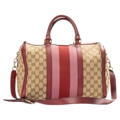 Gucci Boston Medium Web GG Supreme Pink