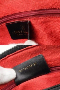 Gucci Boston Sherry Monogram Web 229819 Black Canvas Satchel