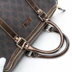 Gucci Boston Supreme Gg Joy c867848 Brown Coated Satchel
