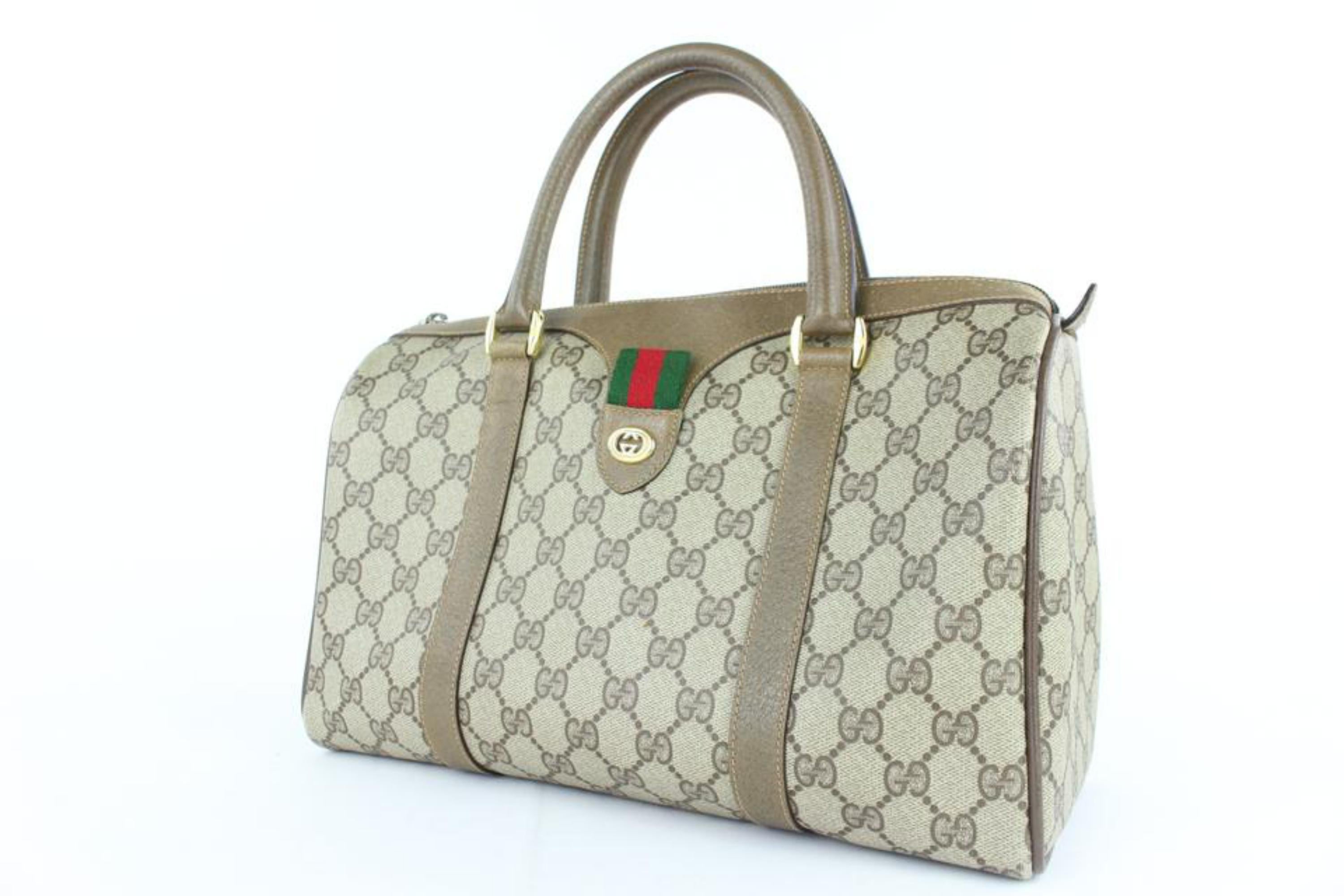 Gucci Medium Boston Web Bee Satchel Crossbody - A World Of Goods