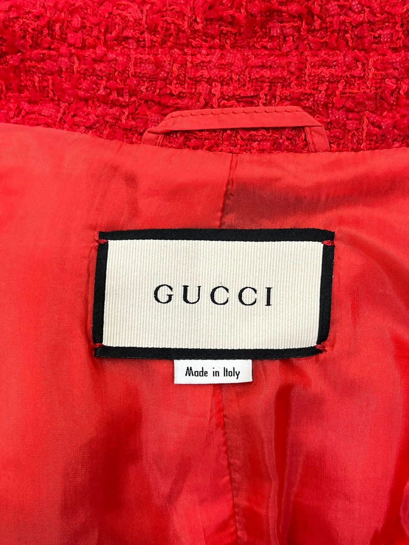 Gucci Boucle Coat For Sale 1