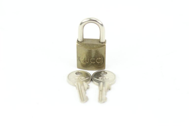 Gucci Brace G Logo Lock and Key Set Cadena Bag Charm Padlock 69g315s For  Sale at 1stDibs
