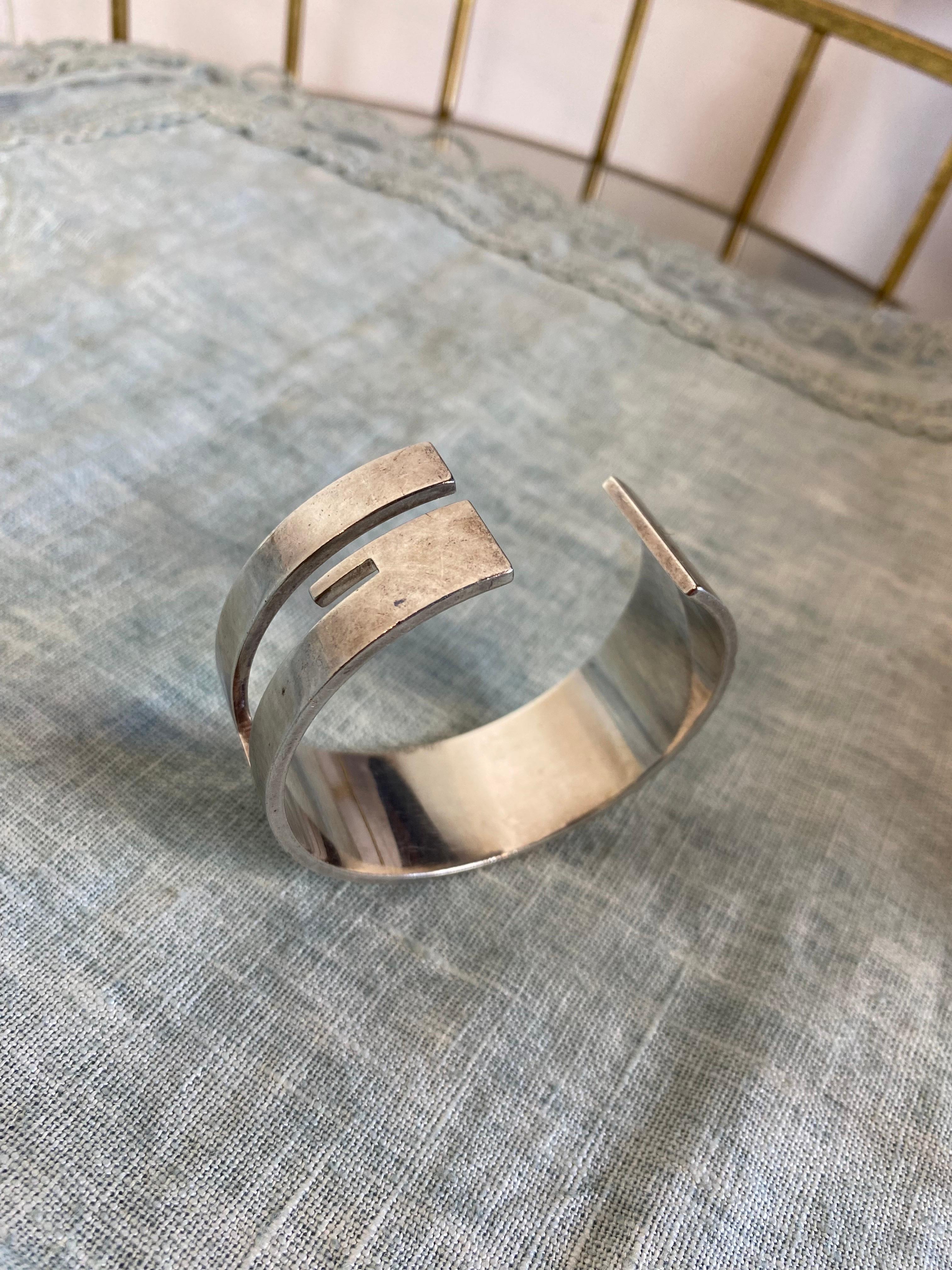Beige Gucci bracelet from the 2000s by Tom Ford in 925 silver