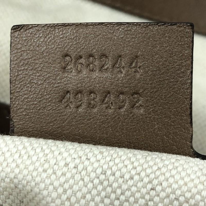 Gucci Braided Strap Zip Messenger Leather Medium In Good Condition In NY, NY