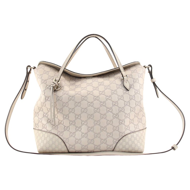 Gucci Bree Convertible Top Handle Bag Guccissima Leather Medium For Sale at  1stDibs