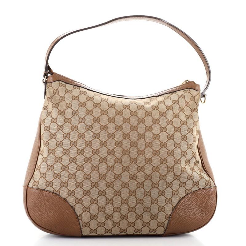 Women's or Men's Gucci Bree Hobo GG Canvas with Leather Large