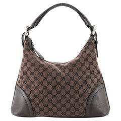 Gucci Bree Hobo (Outlet) GG Canvas with Leather Large