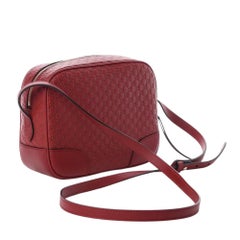 Gucci Bree Rosso Microguccissima Gg 449413 Red Leather Shoulder Bag (449413)