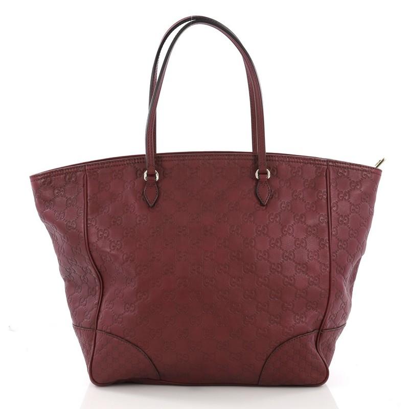 Gucci Bree Tote Guccissima Leather Medium In Good Condition In NY, NY