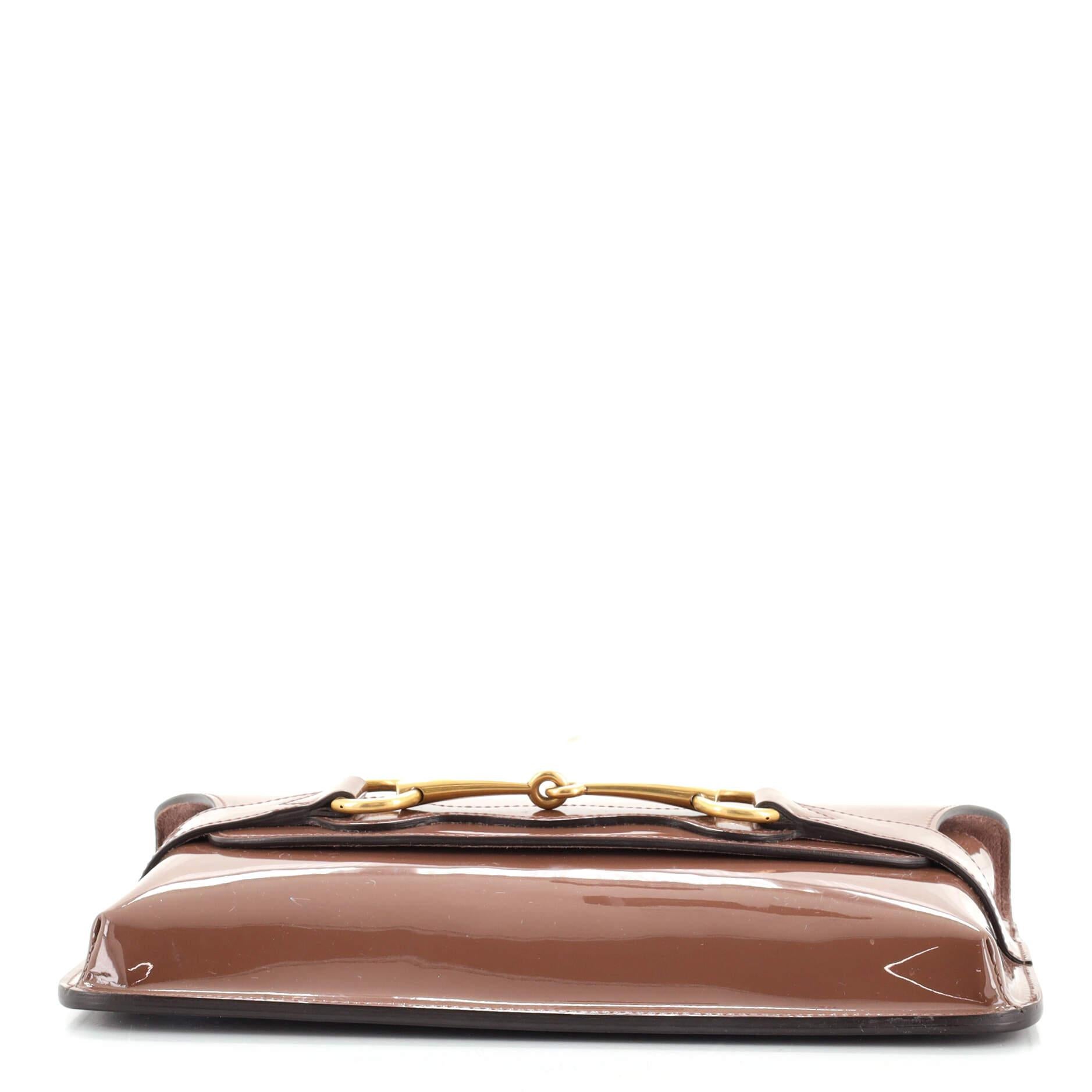 Women's or Men's Gucci Bright Bit Clutch Patent