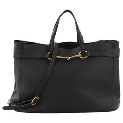 Gucci Bright Bit Convertible Tote Leather Large