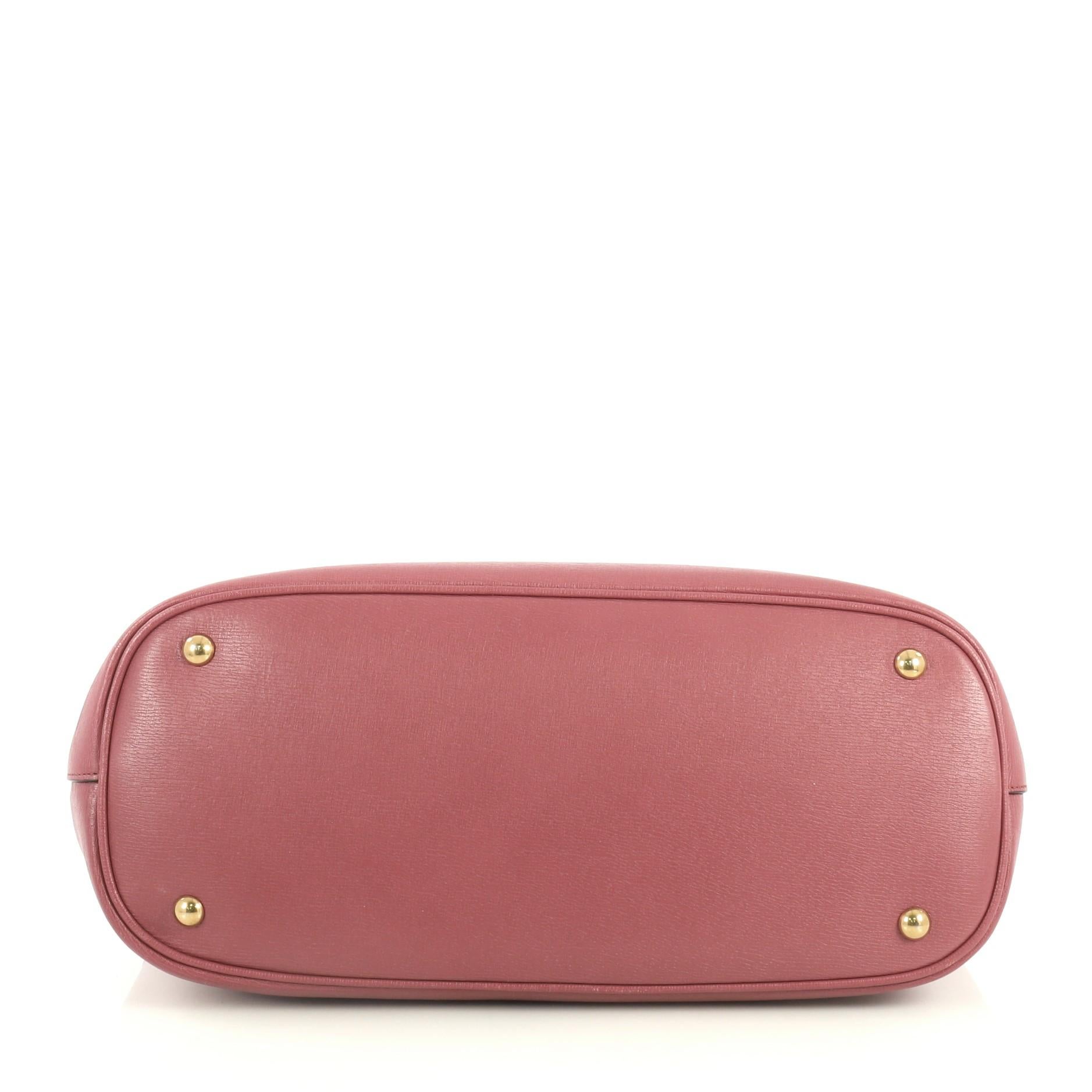 Gucci Bright Bit Convertible Tote Leather Medium In Good Condition In NY, NY