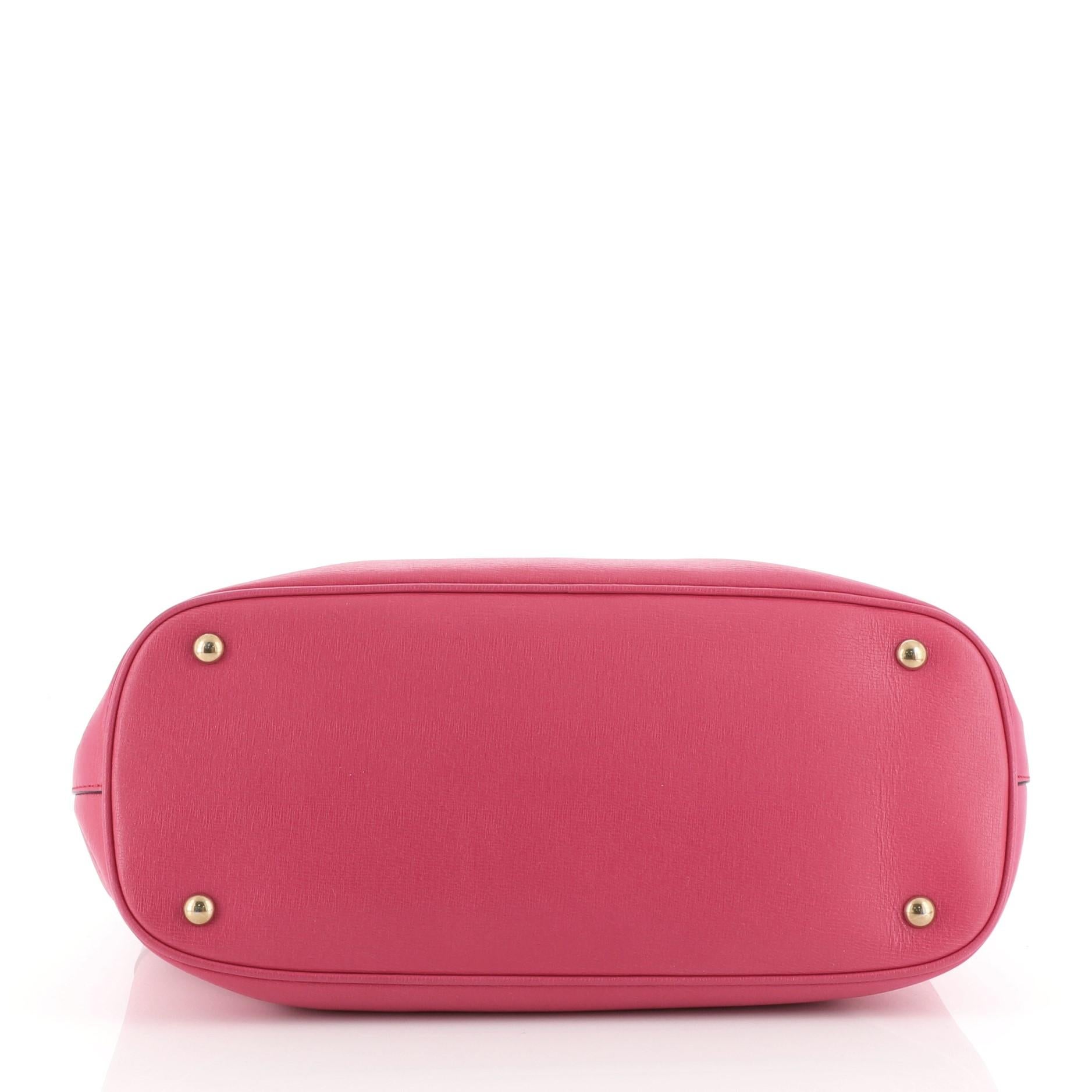 Gucci Bright Bit Convertible Tote Leather Medium In Good Condition In NY, NY