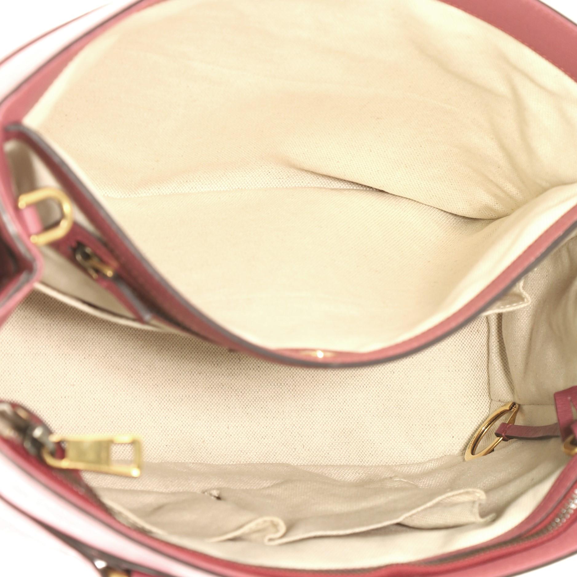 Women's Gucci Bright Bit Convertible Tote Leather Medium
