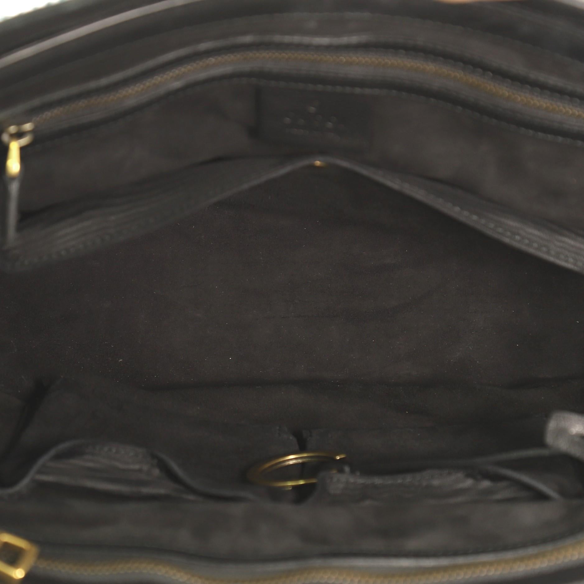Gucci Bright Bit Convertible Tote Python Medium In Good Condition In NY, NY