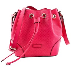Gucci Bright Bucket Bag Diamante Leather Small