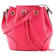 Gucci Bright Bucket Bag Diamante Leather Small