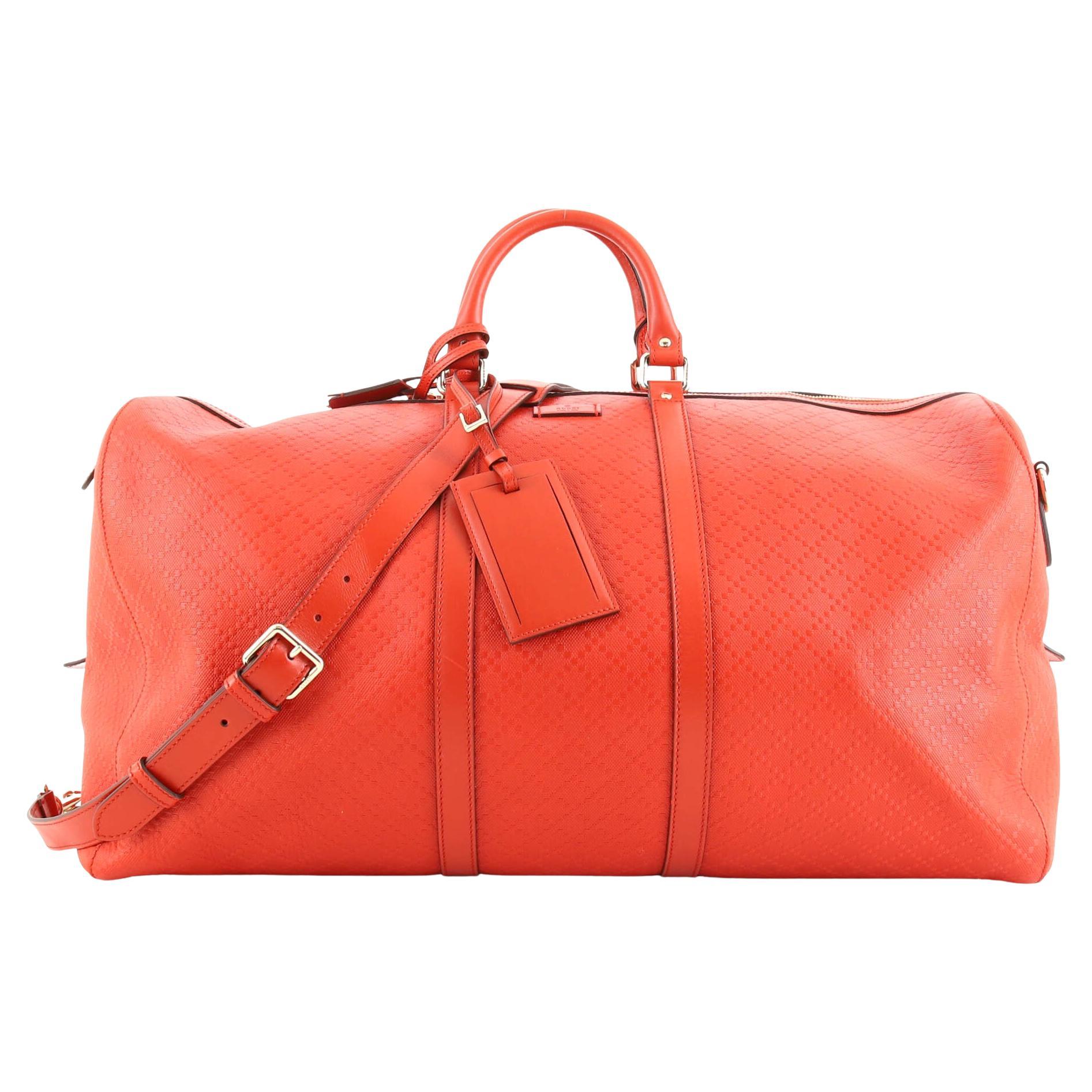 Gucci Bright Carry On Duffle Bag Diamante Leather Large at 1stDibs